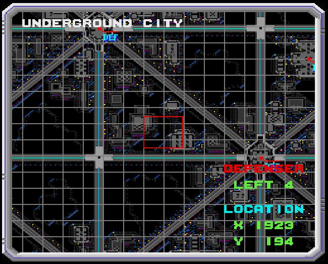 At least the X68000 version throws you a bone by giving you a map.