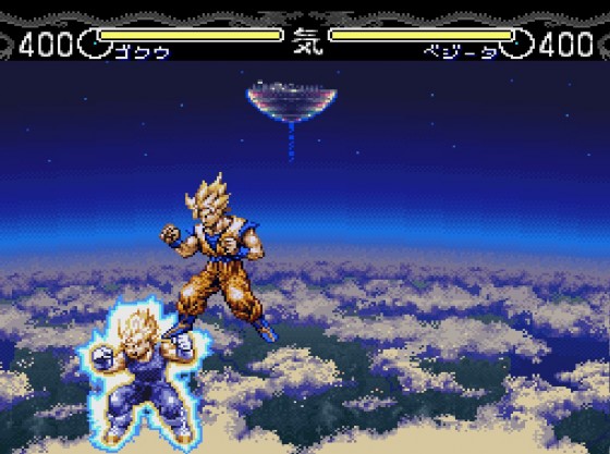 It just wouldn't be Dragon Ball Z without fighting in mid-air.